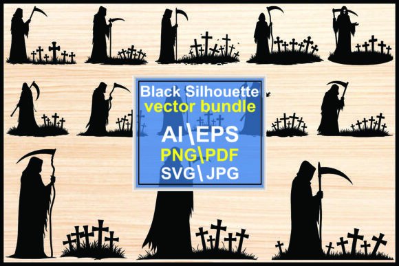 Download Grim Reaper Silhouette Vector Bundle - Grim reaper silhouette Collection