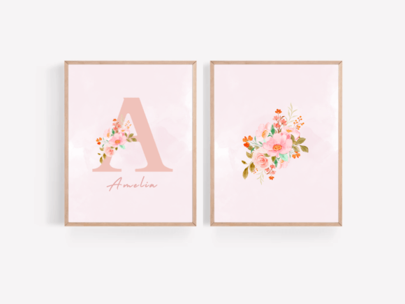 Download Baby Nursery Wall Art,Custom Name Print - Wall Collection
