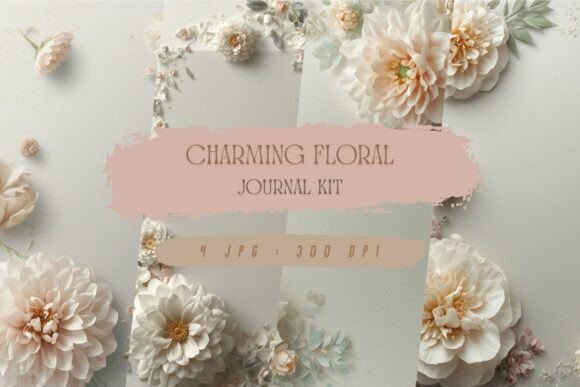 Download Charming Floral Journal Kit, Wallpaper - Wall Collection