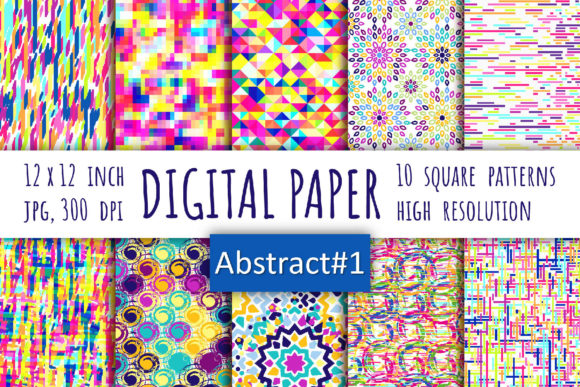 Download Abstract Digital Paper. Bohemian Style - Premium Resources