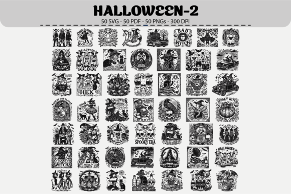 Download Halloween Vector Clipart – 50 Designs - Halloween vector Collection