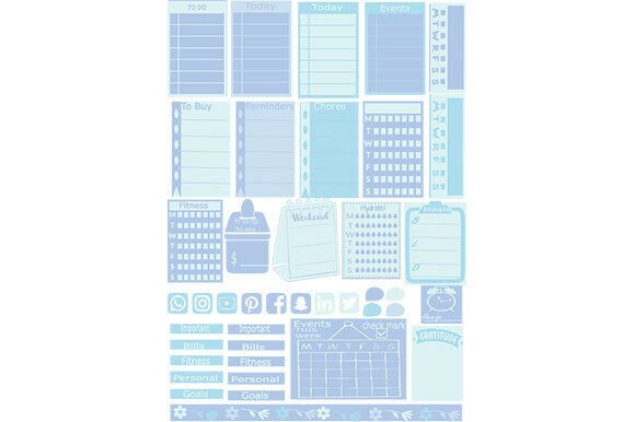 Download Planner Sticker 57: Graphic Template - Graphic template Collection